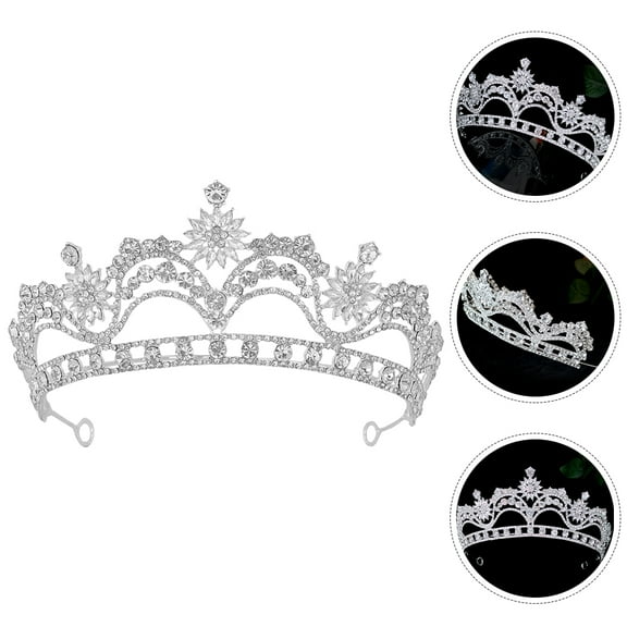 Masteelf Wedding Crowns for Bride Rhinestone Hair Accessory