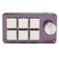 thumbnail image 2 of Teclado programable tipo C 6 teclas 1 perilla interruptor azul función de memoria mecánica Mini teclado para Gaming Office Media, 2 of 8