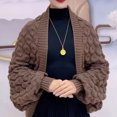 thumbnail image 2 of Yuanlong Womens Scarves Solid Color Knitted Scarf Soft Warm Winter Elegant Cozy Daily Wear Wrap Shawl, 2 of 3