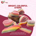 thumbnail image 4 of NY SPICE SHOP Rainbow Sour Strips - 3 Pound - Sour Strips Candy - Sour Candy Strips - Sour Belts Candy - Candy Strips - Candy Belts - Rainbow Candy, 4 of 7