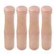 thumbnail image 3 of 4pcs Wooden Pestle Handheld Garlic Crusher Ginger Grater Multi-Use Kitchen Grinding Tool Wooden Grinding Rods Food Mashing Rods, 3 of 9