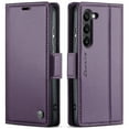 thumbnail image 2 of CaseMe Leather For Samsung Galaxy S23 Plus 5G Wallet Case with RFID Blocking, For Samsung Galaxy S23 Plus 5G Case Wallet for Women Men Card Holder Magnetic Clasp Kickstand Folio Case,Purple, 2 of 12