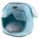 thumbnail image 4 of Space  Perros pequeños Cama para gatos Perrera con cojín extraíble Azul jinwen Warm Soft Pet House, 4 of 8