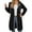 Black#3, variant on Women Jackets Solid Color Plus Size Long Sleeve Drawstring Hooded Zip Up Long Coat With Pockets Woman Breathable Casual Daily Party Photoshoot Jackets,Black,M