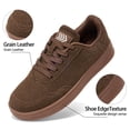 thumbnail image 2 of Ecetana Sneakers for Women Suede Low-Top Shoes Casual Lace-Up Walking Shoes with Non-Slip, 2 of 7
