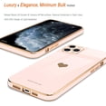 thumbnail image 3 of for iPhone 11 Pro Case for Girl Women Cute Love-Heart Luxury Bling Plating Soft Back Cover Raised Full Camera Protection Bumper Silicone Shockproof Phone Case for iPhone 11 Pro, Light Pink, 3 of 13