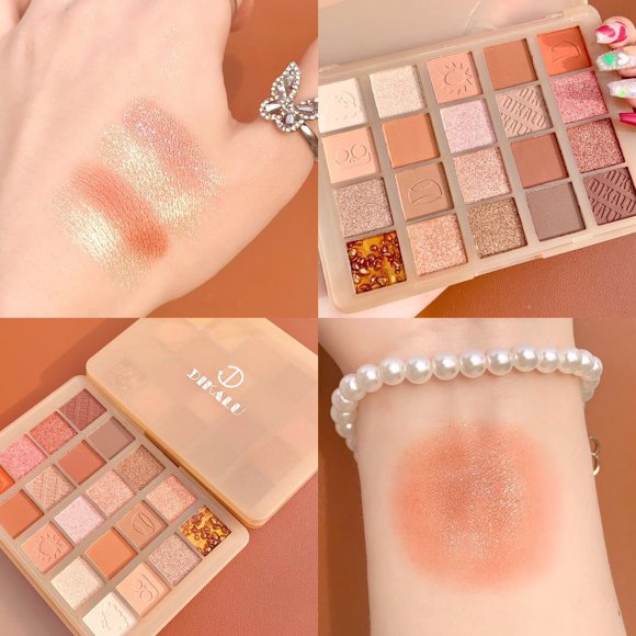 PVCS Chestnut 20-color Eyeshadow Palett-e Pearly Matte Earth Color Pomegranate See-ds