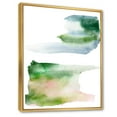 thumbnail image 3 of Blue Green and Pink Spots Clouds 16 in x 32 in Framed Painting Canvas Art Print, by Designart, 3 of 5