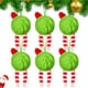thumbnail image 4 of Bolas de adornos para árboles de Navidad | Textura verde peluda • Acento de cinta • Decoraciones navideñas de toque suave • Adornos colgantes duraderos • Encanto festivo moderno • Una pieza, 4 of 9