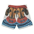 thumbnail image 7 of FORMRS Boys Swim Trunks Quick Dry Mesh Liner Boardshorts Sizes XS-XL, Cute Dog Artist, 7 of 7