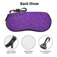 thumbnail image 3 of Balery Glitter Purple for Zipper Sunglasses Case, Eyeglasses Cases, Protective Case For Glasses,Flexible Eyewear Storage,Multi-Purpose Key Lock Case, 3 of 6