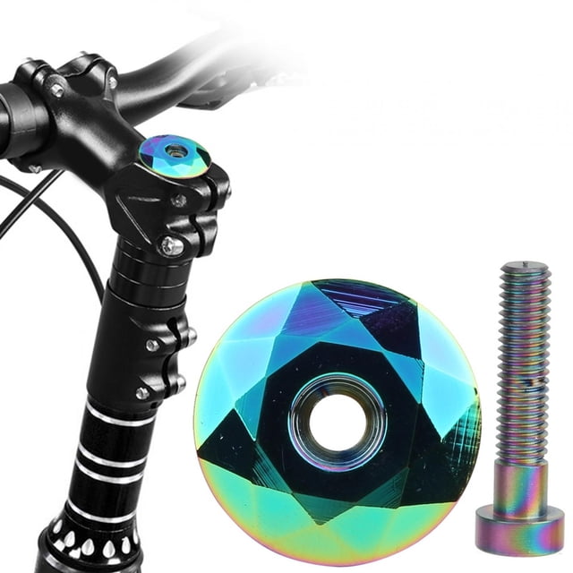 Headset Top Titanizing Cover Bike Headset Top Easy To Install And Remove For Bike Use Colorful