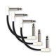 thumbnail image 4 of Cable de Conexión para Guitarra M MAKA Blanco de Perfil Bajo 4 Inch 3-Pack, 4 of 4