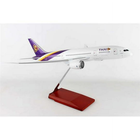 Skymarks SKR8901 1 isto 100 Thai 787-8 Model Plane with Wood Stand & Gear