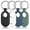 Black + White + Forest Green + Navy Blue, variant on 2 Pack Anti-Scratch Case for Galaxy SmartTag2 - Slim Silicone Cover with Secure Carabiner Clip | Perfect for Keys, Dog Collars, Backpacks