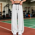 thumbnail image 2 of BOOMNY Girls Baggy Sweatpants Wide Leg Pants for Girl Trendy Patchwork Color Elastic Waist Athletic Jogger Pant With Pocket, 2 of 5