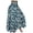 A-Green93, variant on Women Pants Vintage Floral Print Wide Leg Smocked Flowy Swing Maxi Skirt Pants Casual Daily Commuting Hangout Pants