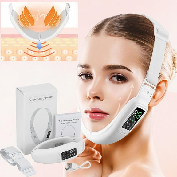 Banzch Intelligent Electric Double Chin And V-Shaped Face Machine With 8 Modes 15 Adjustable Intensities - Women's V-Face Device,Mothers Day Gifts