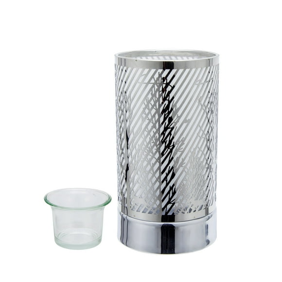 Lampe Tactile 7 Pouces-Cire Parfumée Chauffe-Fuite -Brûleur d'Huile Essentielle de Bougie Électrique-Décoration de Table en Métal
