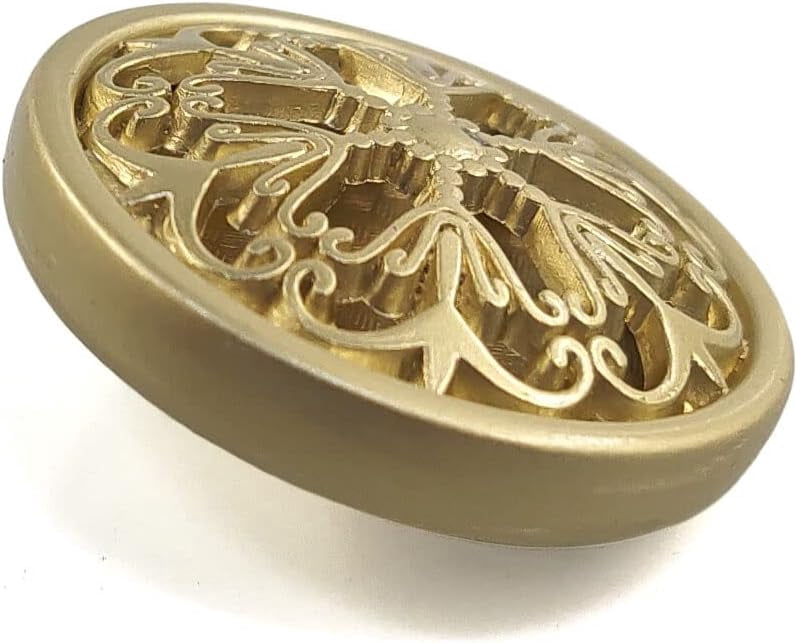 ABPETE Buttons,Vintage Metal Sew-On Buttons 20pcs - 40L (1" / 25mm) Openwork Carved Design for Double-Breasted Coats & Peacoats,Retro Hollow-Circle Buttons