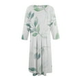 thumbnail image 4 of FrzhBrz Womens A-Line & Flare Midi Long Dress 3/4 Sleeve Midi Dress with Pockets, 4 of 4