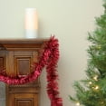 thumbnail image 3 of Northlight 50' x 4" Unlit Shiny Red 6-Ply Foil Tinsel Christmas Garland, 3 of 3