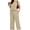 B1-Light Khaki, variant on Plus Size Summer Outfits for Women Two Piece Set Casual Loose Fit Short Sleeve Shirt & Wide Leg Pants Vacation Clothes - Light Khaki 3X