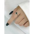 thumbnail image 2 of 1pc Geometric Red Diamond Ring Retro For Women S925 Sterling Silver Square Halo Fine Jewelry Gift Ladies Jewelry For Promise Ring, 2 of 4