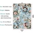 thumbnail image 2 of FMSHPON Beautiful Retro Style Flowers Clipboard Hardboard Wood Nursing Clip Board and Pull for Standard A4 Letter 13x9 inches, 2 of 5