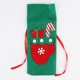 thumbnail image 2 of Bolsas navideñas para botellas de vino, regalo a granel, Papá Noel, 3 uds., 2 of 4