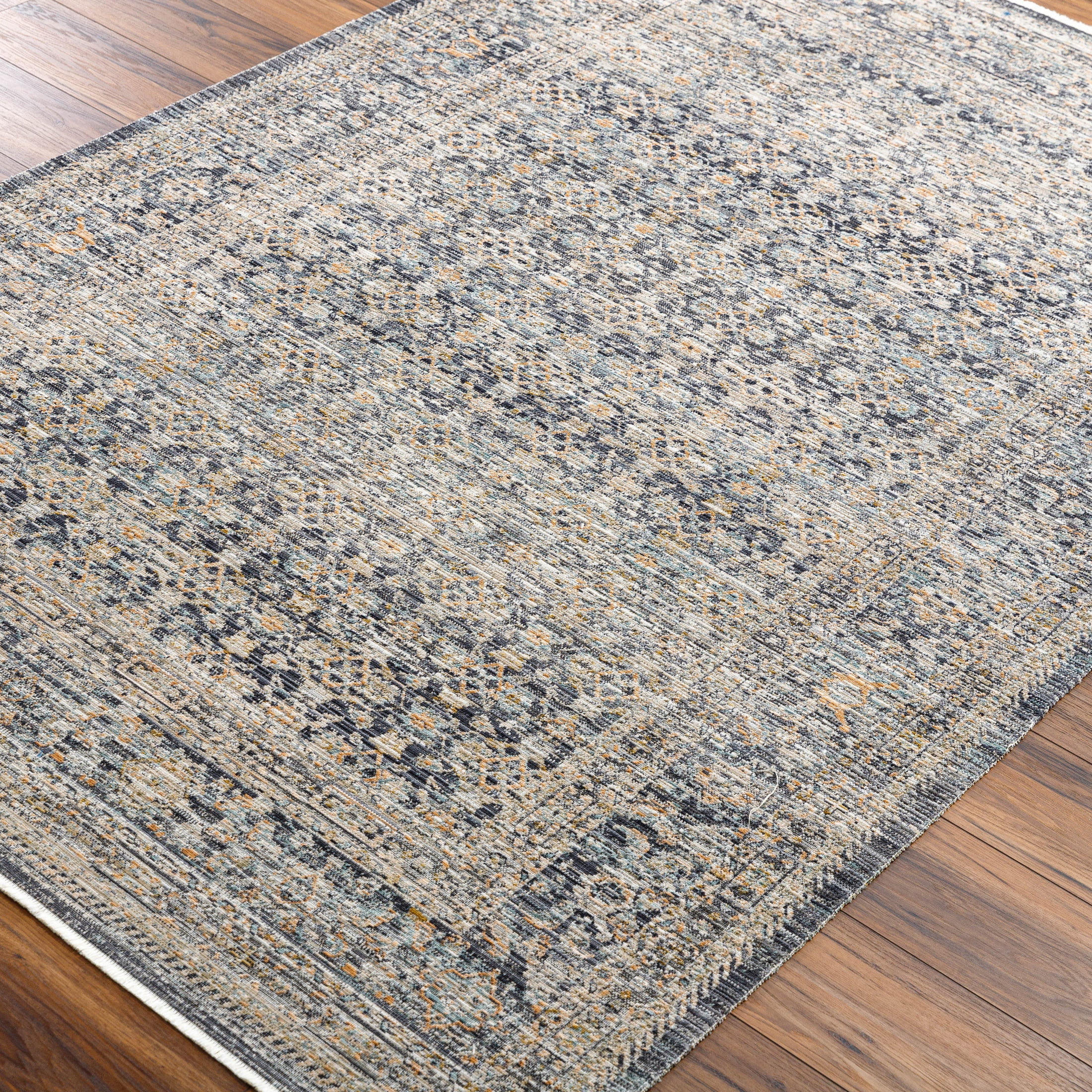 Livabliss x Becki Owens Margaret Medallion Washable Runner Area Rug,2'7" x 7'3",Gray/Charcoal