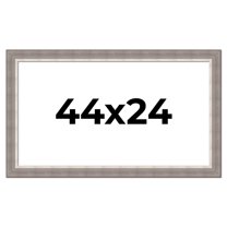 44x24 Frame Grey Real Wood Picture Frame Width 2.75 Inches | Interior Frame Depth 0.5 Inches |