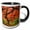 Black/White, variant on 3drose, Usa, Oregon, Portland. Japanese Garden Maple Tree - Us38 Bja0662 - Jaynes Gallery, 11oz Two-tone Black Mug
