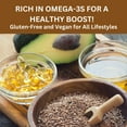 Whole Flax Seeds for Baking & Smoothies High in Fiber, Omega3s