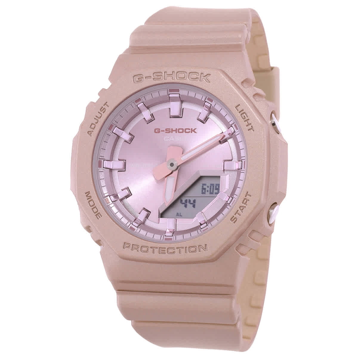 Casio G-Shock Women's Quartz Watch, White Dial, Resin Strap, Water