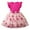 Red, variant on Utlike Girls Dresses Floral Embroidery Dress With Bow Tie Puffed Sleeves Casual Party For Kids Trend Sundress Size 2 Years-3 Years