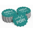 thumbnail image 2 of Inkdotpot 100 Pack Real Silver Foil Paper Tags Ready To Pop Baby Shower Favor Hang Tags, 2 of 6