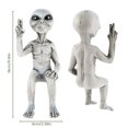 thumbnail image 2 of Muyoka Espacio exterior Alien Garden Estatua Estatuilla Escultura Estante Sitters Patio de c茅sped Decoraci贸n para el hogar Adornos Decoraci贸n, 2 of 6
