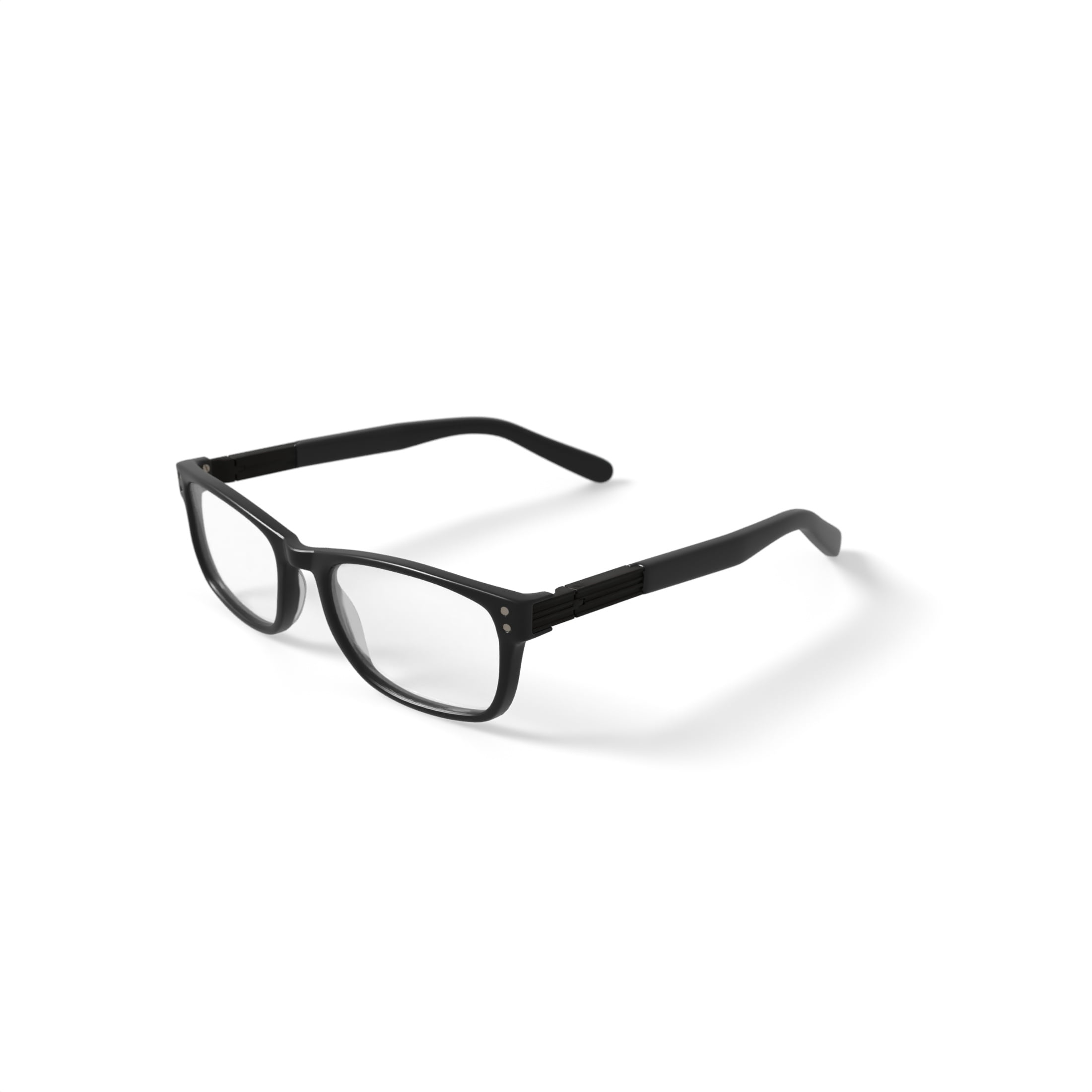 Adolfo Youth Breakaway Square Prescription Eyeglasses with Case, Black