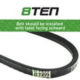 thumbnail image 3 of 8TEN Drive Belt for MTD 15585-7 15585-8 15585C 15585S 15590-7 15590-8 Walk Behind Mowers 754-0100 954-0100 810-CBL2457T, 3 of 4
