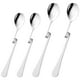 thumbnail image 1 of Cucharas de café de acero inoxidable, cuchara agitadora curva, cuchara mezcladora de café, 4 Uds., 1 of 6