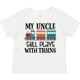thumbnail image 3 of Inktastic My Uncle Still Plays with Trains Boys or Girls Toddler T-Shirt, 3 of 5