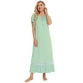 thumbnail image 5 of Eternatastic Women's Short Sleeve Pajama Dress Nightgown Soft Sleep Shirt Nightshirt Sleepwear S-XXL, 5 of 6