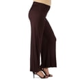 thumbnail image 3 of Maternity 24Seven Comfort Apparel Palazzo Pants Color: Red Size: S-MAT, 3 of 4