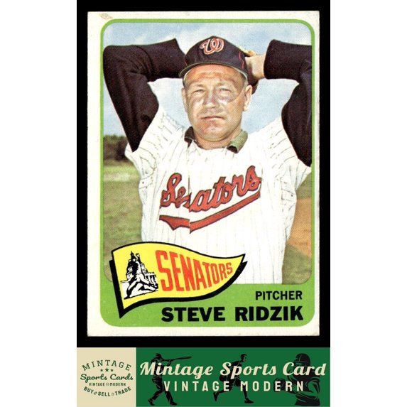 1965 Topps Steve Ridzik Washington Senators #211 Baseball Card