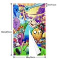 thumbnail image 4 of Cortina de puerta de Adventure Time para puerta, cortina opaca con estampado de patrón, cortina divisoria de ambientes, tapiz para decoración del hogar, 34" de ancho x 56" de largo, 4 of 7