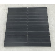1 X 6 Stack Basalt Stone Mosaic Wall And Floor Tile (10 Sheets)