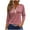 Red, variant on Womens Casual Tops 3/4 Sleeve Women Tunic Summer Tie Dye Gradient Tunic Tops Floral Casual Work Shirt for Women Button V Neck Tops Casual Loose Fit Three-quarter Sleeve Tunic Blouses