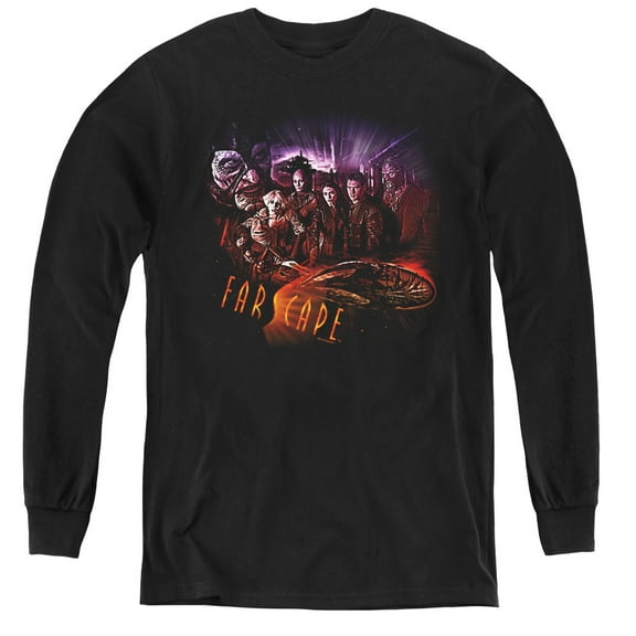 Farscape Graphic Collage Youth Long Sleeve T-Shirt Black