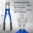 thumbnail image 3 of Bates- Bolt Cutter, 14", Chain Lock Cutter Heavy Duty, Bolt Cutters Heavy Duty for Locks, Screw Cutter, Chain Link Fence Cutter, Bolt and Wire Cutter, Chain Lock Cutters, Bolt Cutter Tool, Boltcutters, 3 of 5